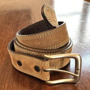 Carhartt Brown Nubuck Leather Belt Size 46